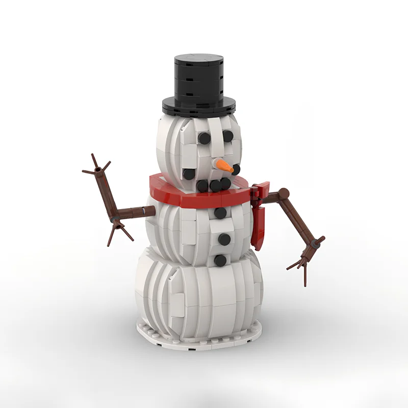 

464pcs MOC Snowman Seasonal Christmas Model Building Blocks Construction Toy Gifts DIY Creative Idea Education Brick Kids Toys