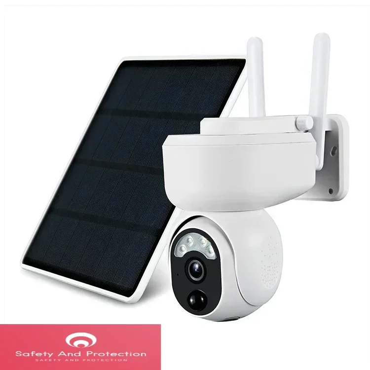 

Уличная беспроводная IP-камера видеонаблюдения 1080p с двусторонней аудиосвязью, Wi-Fi, на солнечной батарее, 4G, PTZ, купольная