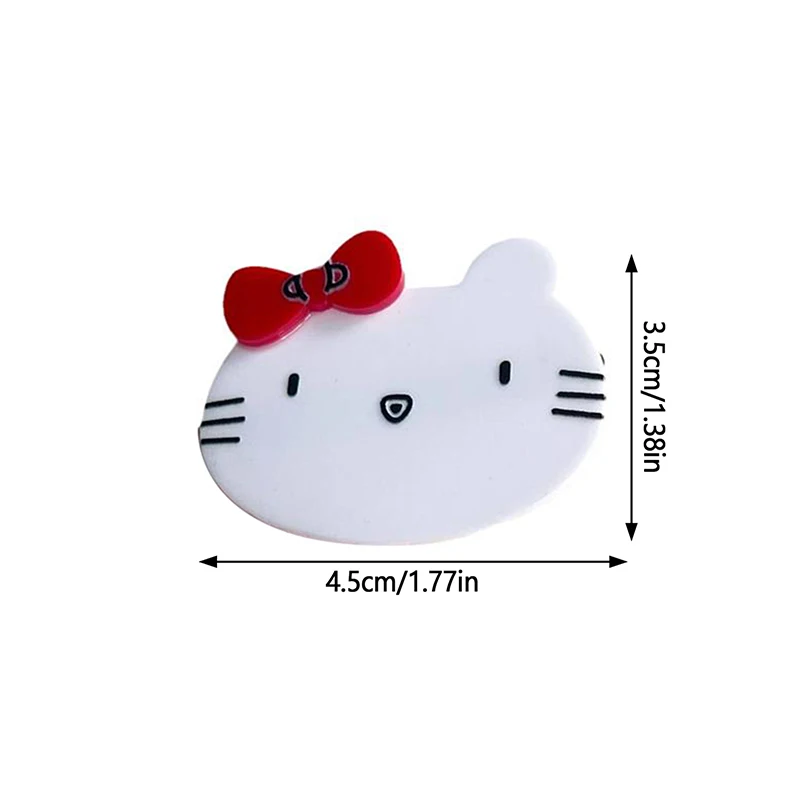 Accessoires pour cheveux de dessin animé Sanurgente, épingle à cheveux mignonne Hello Kitty, pince à frange chat KT doux, ornements coeur Girly, coiffure cadeaux