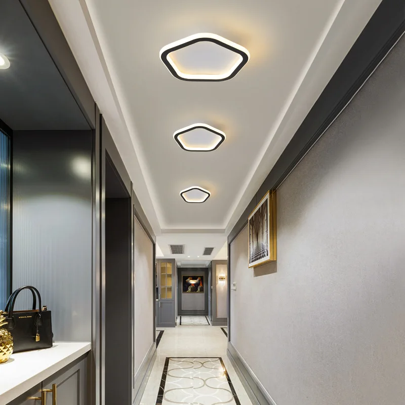 Corridor light Nordic LED porch balcony bay window light Simple modern creative kitchen and bathroom ceiling light