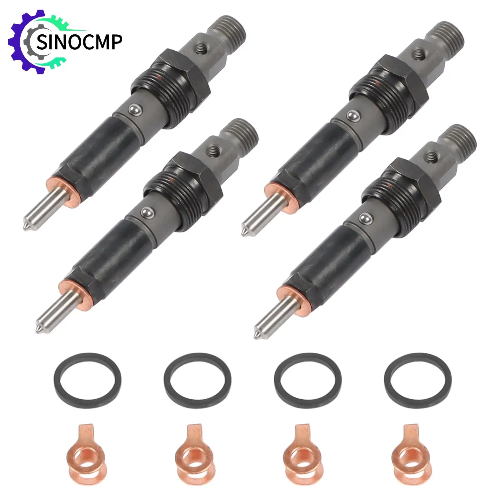 

SINOCMP 4Pcs Fuel Injectors 3932123 For Cummins 4BT 3.9L Diesel Engine Truck Fuel Injector Engine Parts Auto Accessories