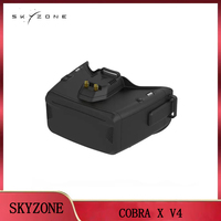 SKYZONE Cobra X V4 FPV Goggles Helmet: 1280x720 Resolution, 5.8G 48CH Receiver,Head Tracker & DVR – With HDMI (For RC FPV Drone)