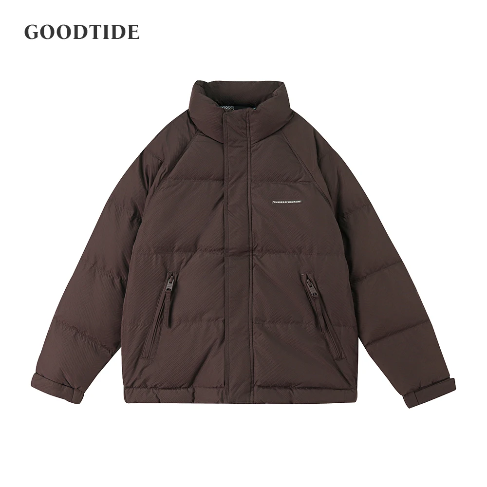 

Fashion Men's 90 White Duck Down Down Jacket 2025 Winter New High Neck Windproof Wear-Resistant Warm Casual Top Jacket