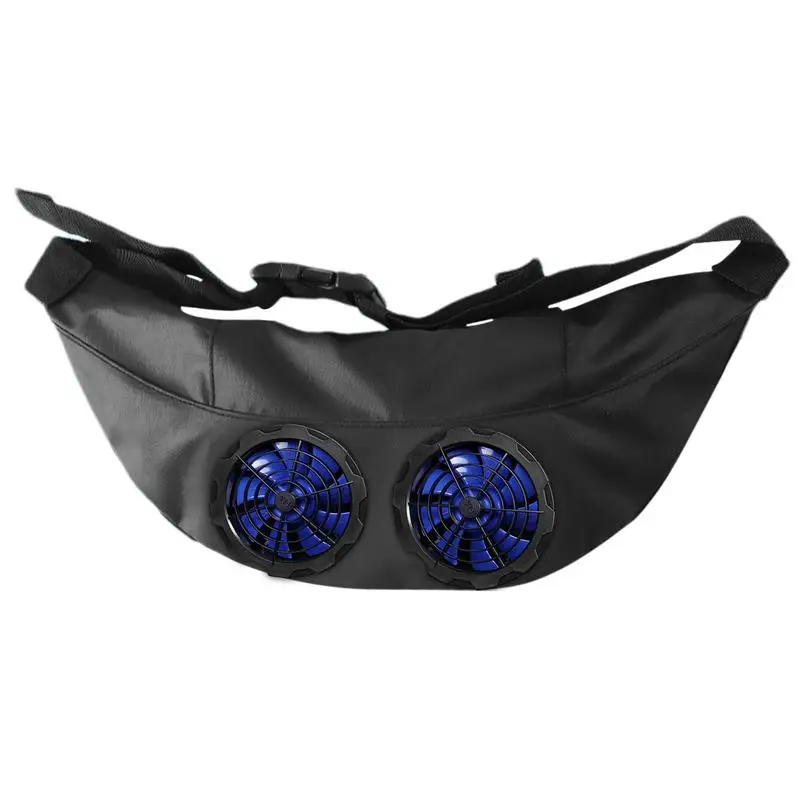 Wearable Fan Portable Personal Body Fan Fanny Pack USB Powered Hands-Free Wearable Portable Body Fan Powerful & Strong Airflow