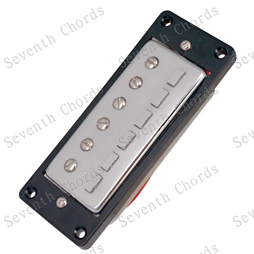 A Set Of 2 Pcs Chrome Mini Style 6 String Guitar Pickup Humbucker For Electric Guitar Accessories Parts