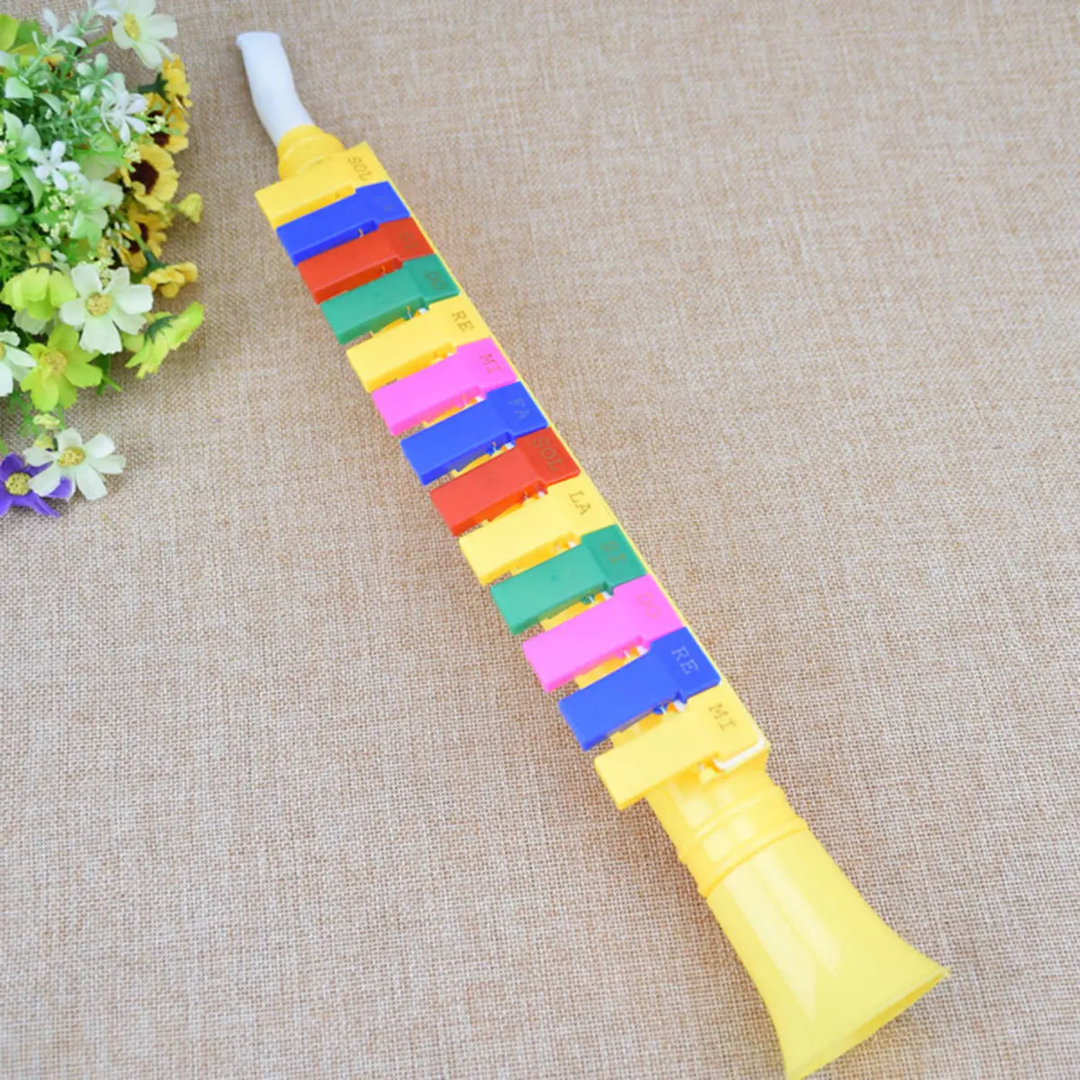 2Pcs Plastic Pianica Creative Educational Musical Instrument for Kids Child Beginner Learning Fun Playing Random Color