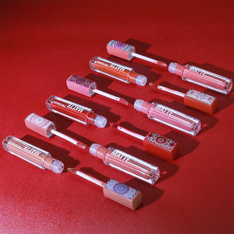 Matte non-stick cup Lip Gloss Bohemian Lip Glaze Waterproof long-lasting velvet lipstick image 5