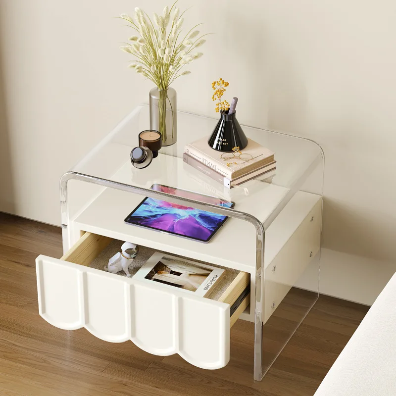 

Nordic Dressers Bedside Table Bedroom Modern Coffee Tables White Nightstands Drawer Mesita De Noche Bedroom Furniture LTY5XP