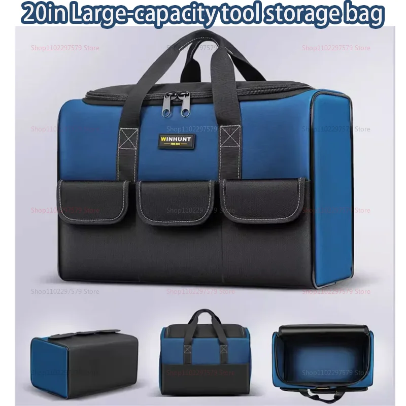 New Square Tool Bag with More Capacity Waterproof Multi Pockets Tool Organizer Tool Pouch for Electrician Tools tool bag