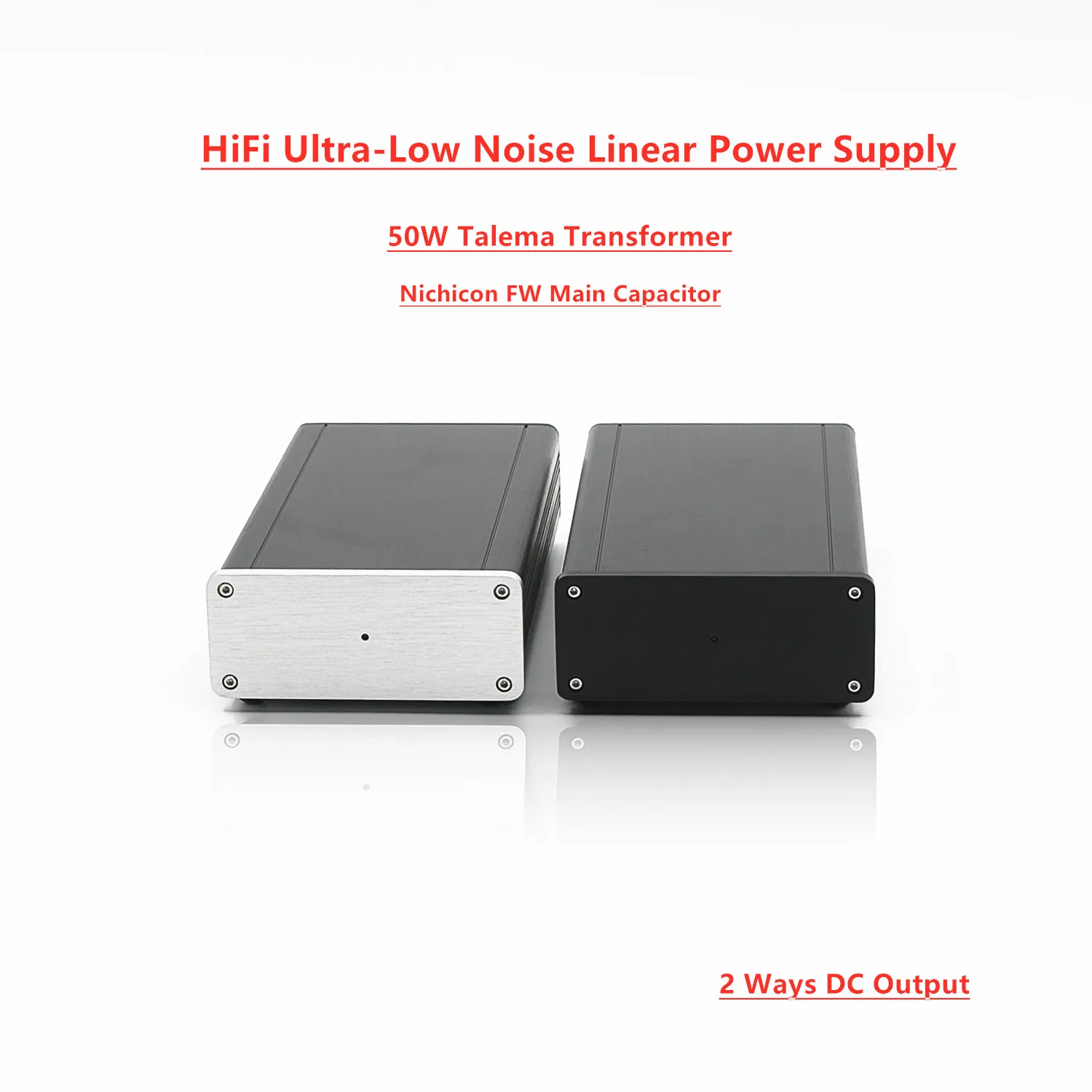 Upgraded 50VA Talema Transformer NK Caps HiFi Ultra-Low Noise Audio Linear Power Supply DC5V-DC24V PSU Adapter