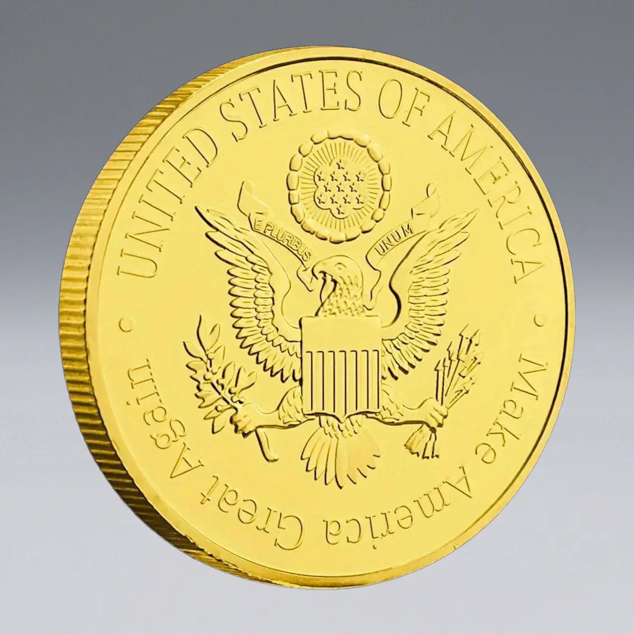 1809-1865 الرئيس الأمريكي أبراهام لينكولن تذكارية عملة مطلية بالذهب الولايات المتحدة الرئيس العملات التذكارية