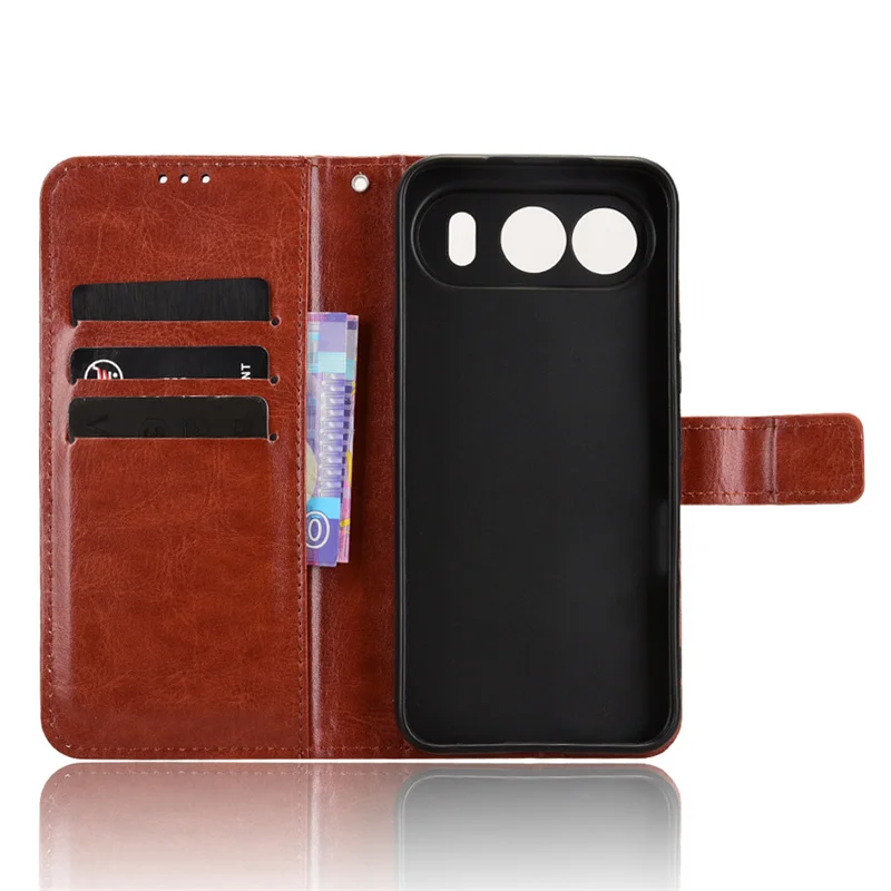 ل الشرف 500 5G المضادة للسقوط جراب هاتف جلدي عدم الانزلاق حامل حامل ل الشرف 500 5G الأعمال المحفظة غطاء