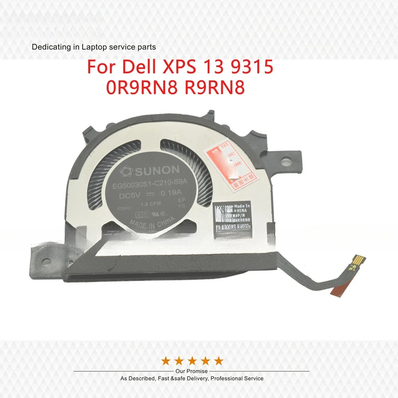

A+New 0R9RN8 R9RN8 EG50030S1 For Dell XPS 13 9315 2022 CPU Cooling Fan Cooler