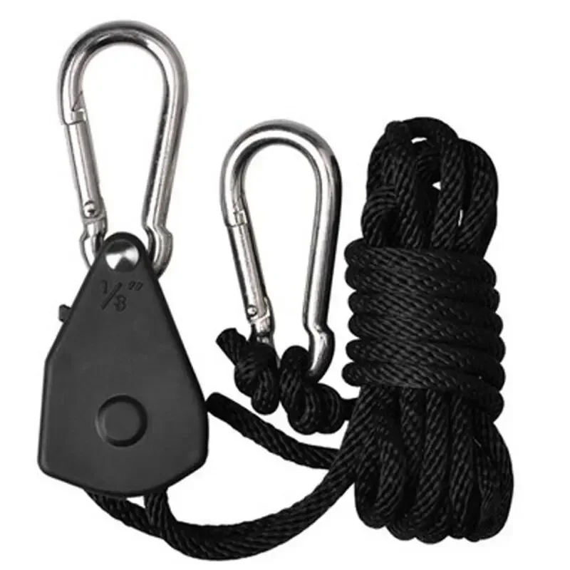 Camping Tent Rope Tensioner Lanyard Hanging Awning Tensioner Ratchet Hanger Pulley Lift Pulley Hook Camping Hook Accessories