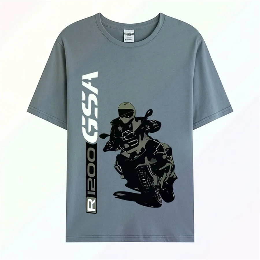 Sommer Kurzarm Größe Sleeve Tops T hemd Homme 1200 GSA GS T-Shirt Abenteuer Motorrad Motorrad Fans T-shirt