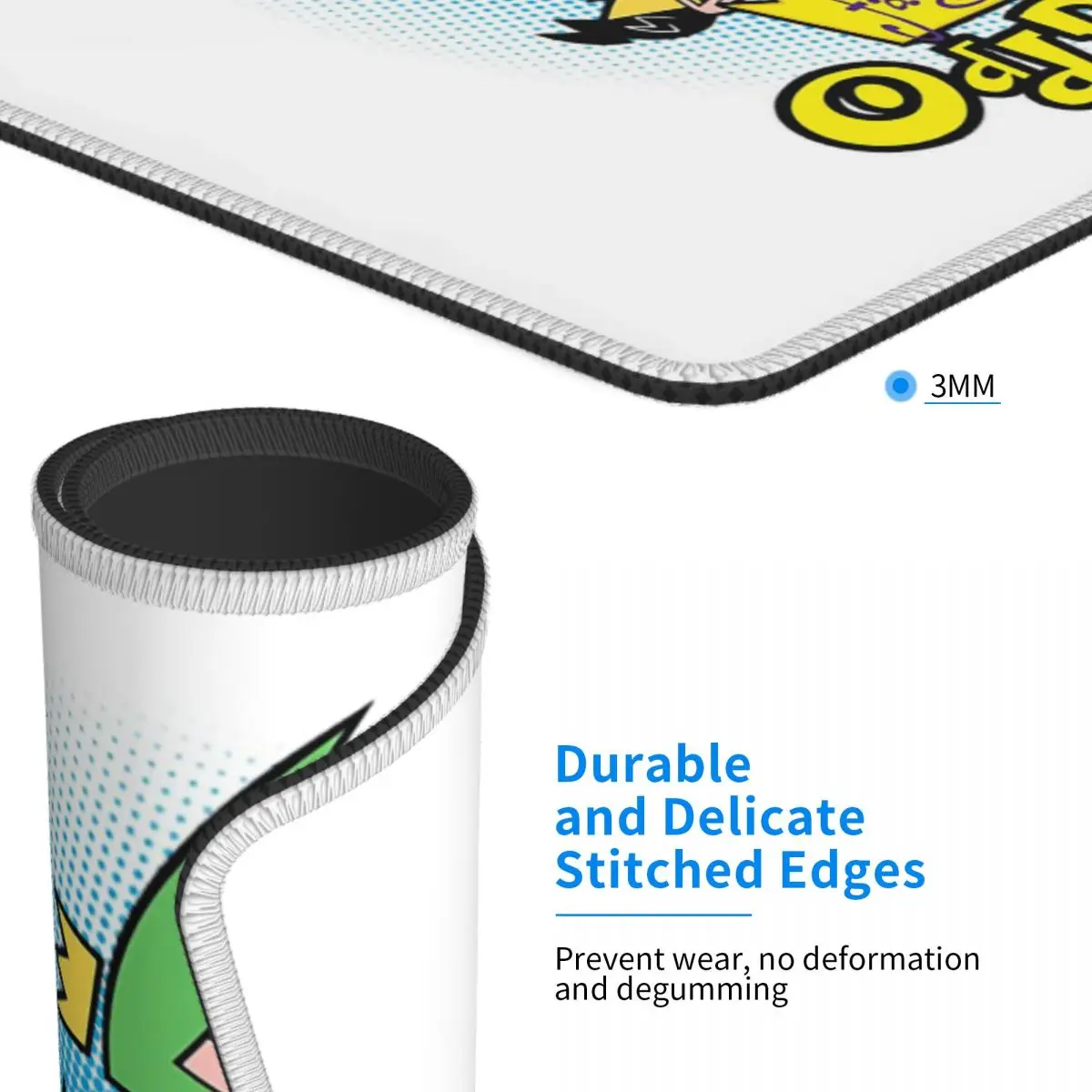 قليلاً من Oddparents Cosmo Mouse Pad لوحة مفاتيح الكمبيوتر ماوس حصيرة الألعاب الكمبيوتر المحمول حصيرة مكتبية ملحقات المكتب مفارش الطاولة