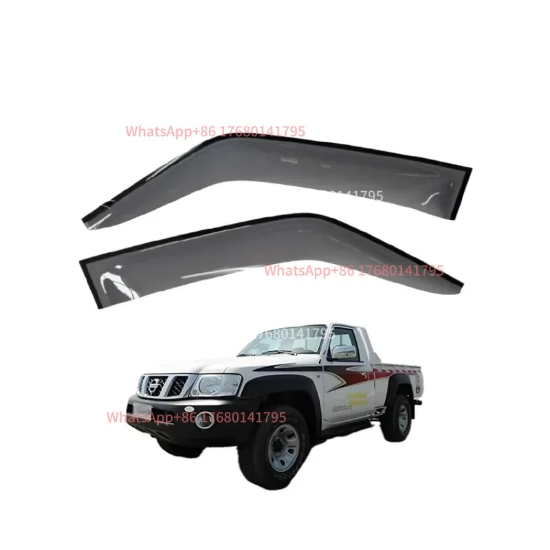 2‑Doors Window Visor Rain Deflector Sun Shade For Patrol Y61 Pickup 1997‑2024 Auto Exterior Accessories