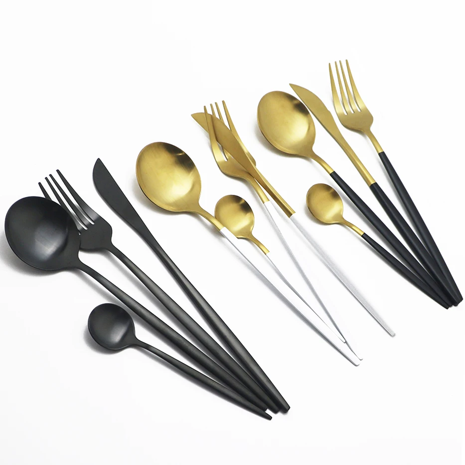 6Pcs Matte Colorful Tea Spoon Dessert Ice Cream Stainless Steel Spoons Stirring Coffee Spoon Kitchen Accessories Flatware