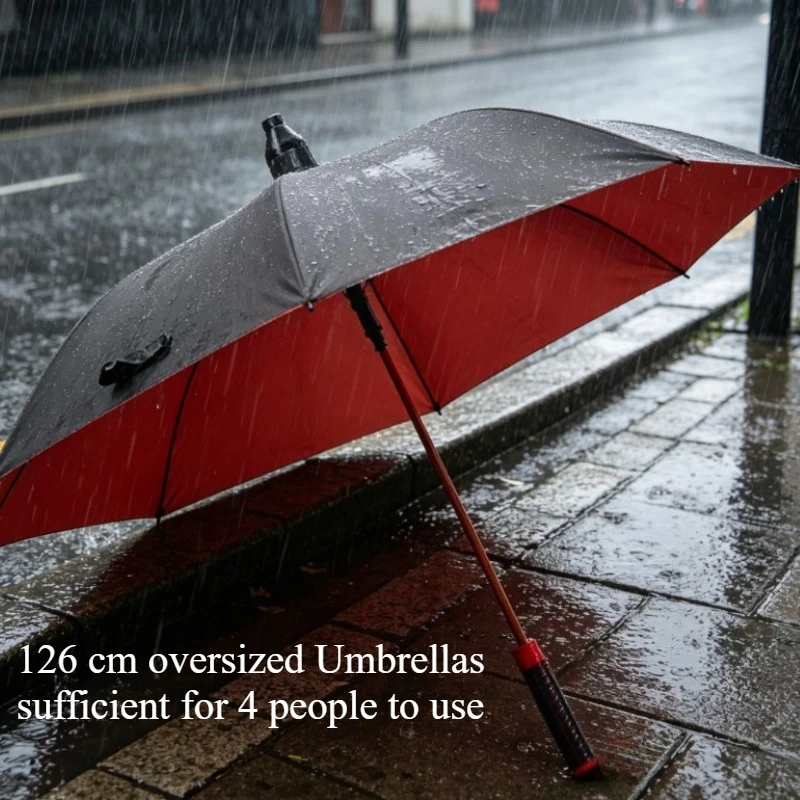27 Inch Vinyl Waterproof Cover Golf Umbrella Sunscreen Sunshine Rain Dual Use Home Rain Gear Umbrell Windproof Strong Rain Gear