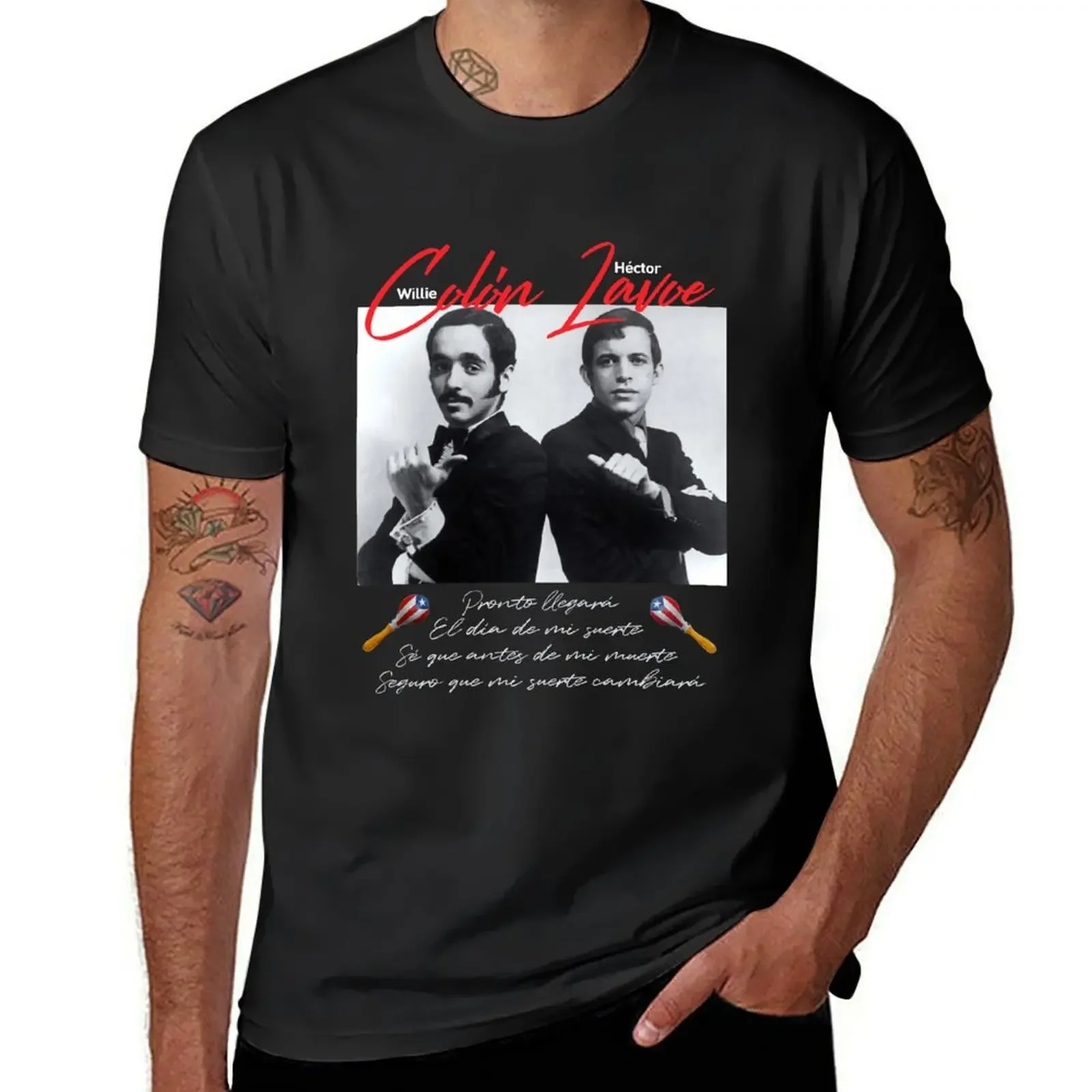 Willie Colon, Hector Lavoe - El dia de mi Suerte. Fania T-Shirt Blouse mens graphic t-shirts hip hop