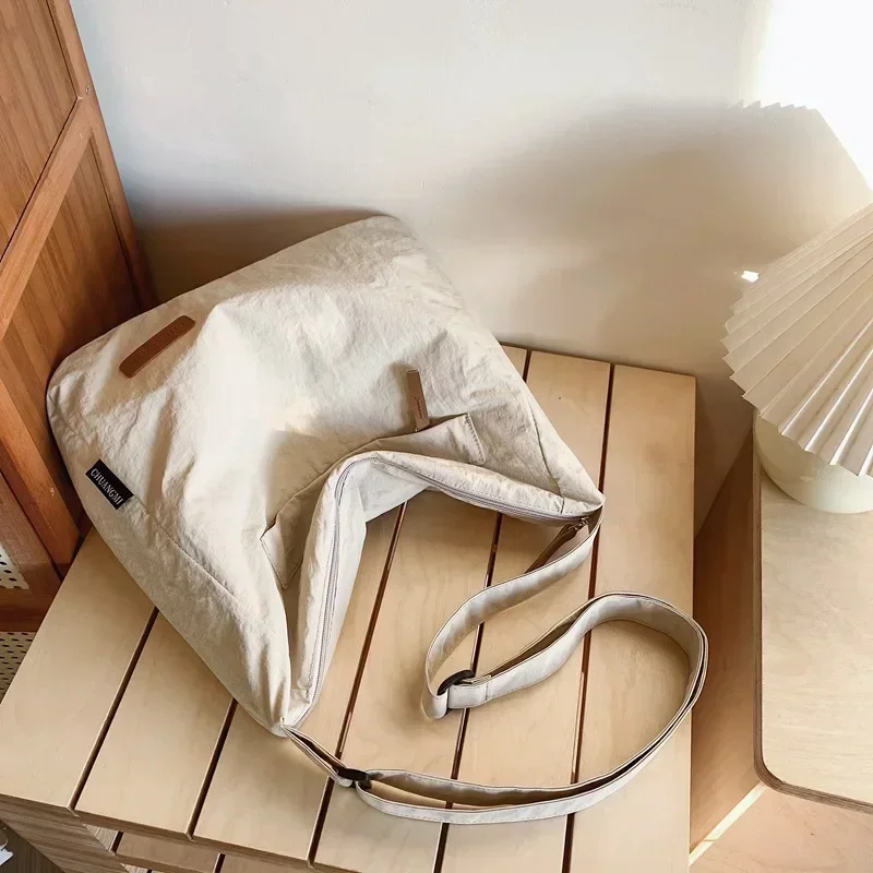 Damska torba na ramię, duża torba listonoszka z płótna dla studentek, japońska marka, torby na książki, damska torebka, torby typu satchel, 2025 — zdjęcie 6