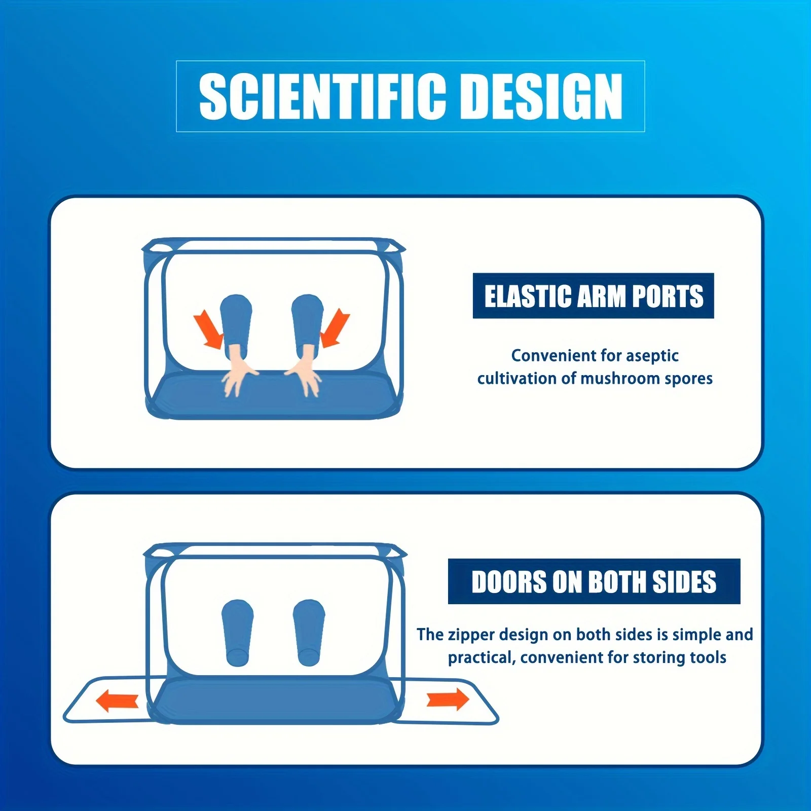 1 قطعة صندوق هواء لا يزال على شكل فطر PVC محمول، حاوية خيمة نمو الفطر قابلة للطي