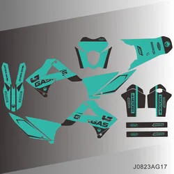 For Gas Gas GASGAS EC 125 200 250 300 450 2010 2011 Graphics Decals Stickers Background Custom Number