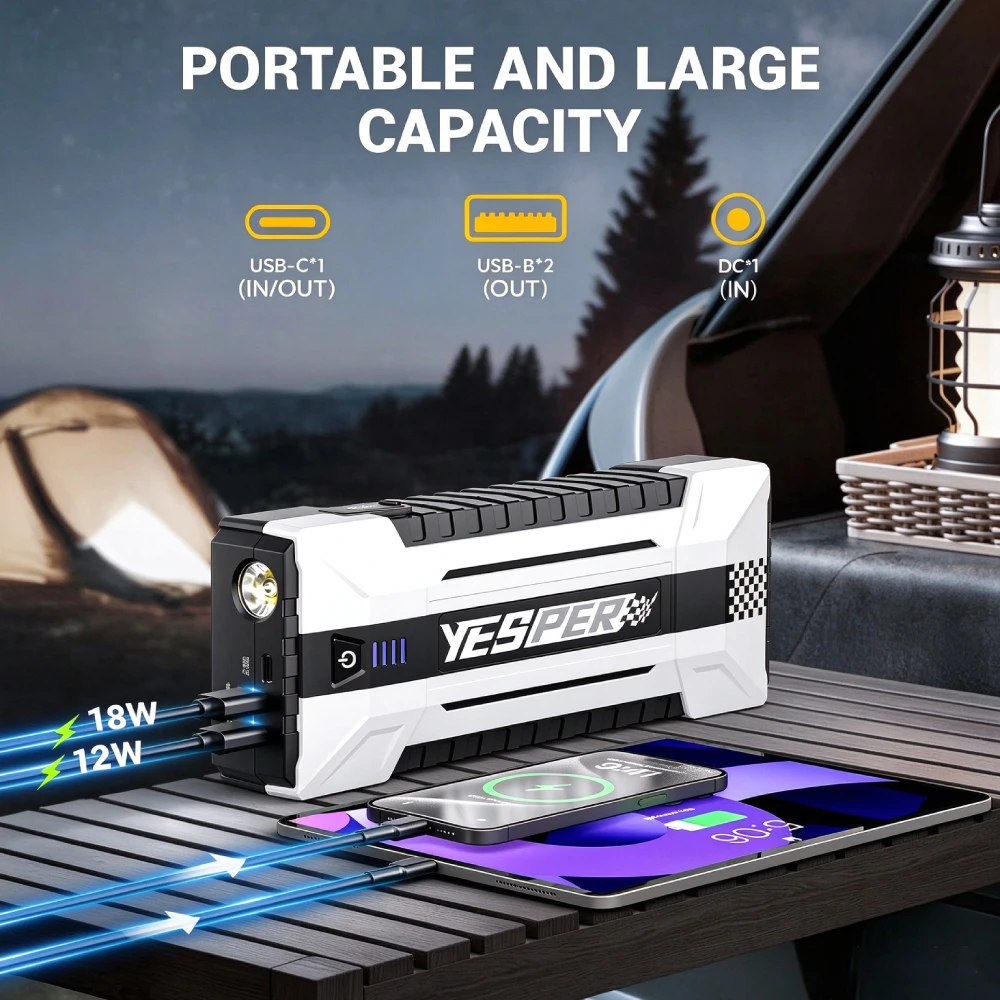YESPER YJS40 4120A อุปกรณ์สตาร - Jump Starter 12V Diesel บทวิจารณ์และราคา
