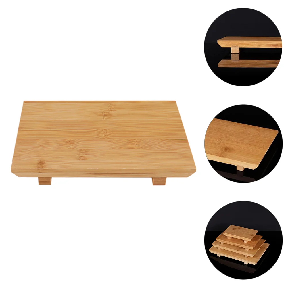 

Bamboo Sushi Plate Making Kit Dish Rolling Mat Japanese Sashimi Food Serving Tray