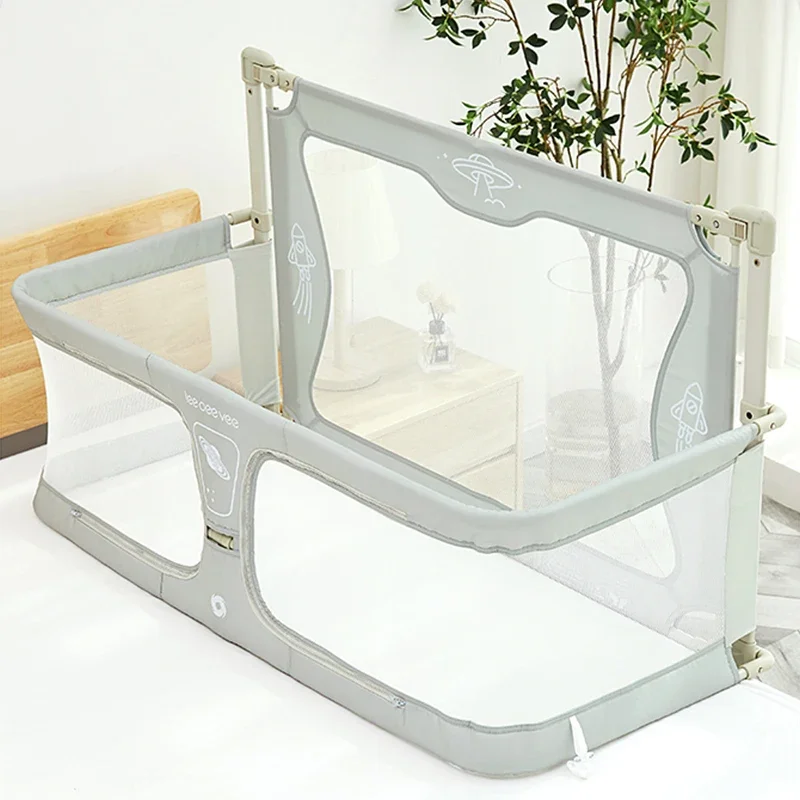 Newborn Baby Sleeping Safety Fence Bedroom Anti-Fall Rail Bed Side Protective Barrier Foldable Children Bed Isolation Guardrail