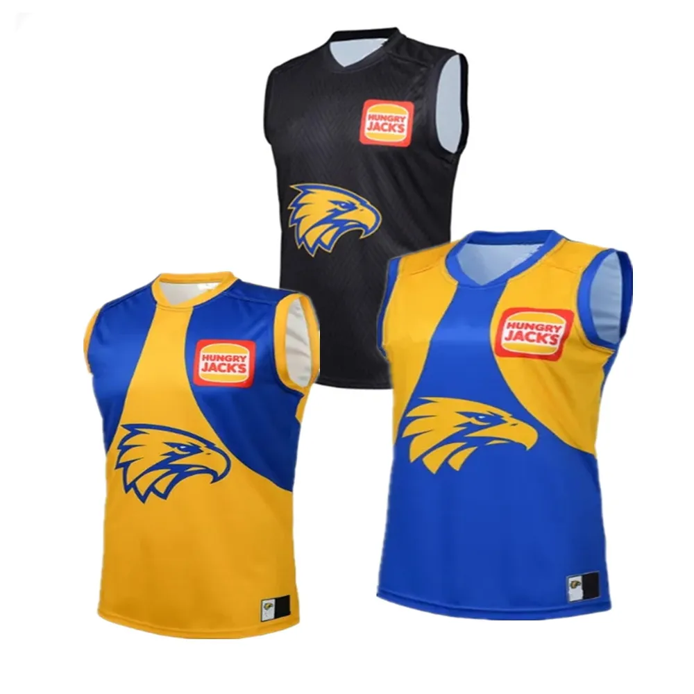 2024 West Coast Eagles Home / Away / Training jersey-taglia uomo: S-5XL (stampa numero nome personalizzato)