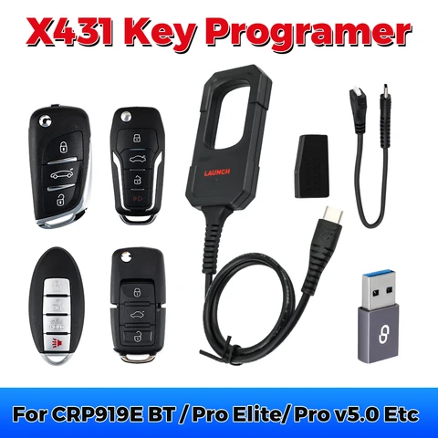 Программатор ключей Launch X431 с суперчипом и 4 универсальными смарт-ключами для X-431 IMMO Elite/IMMO Plus/PAD V