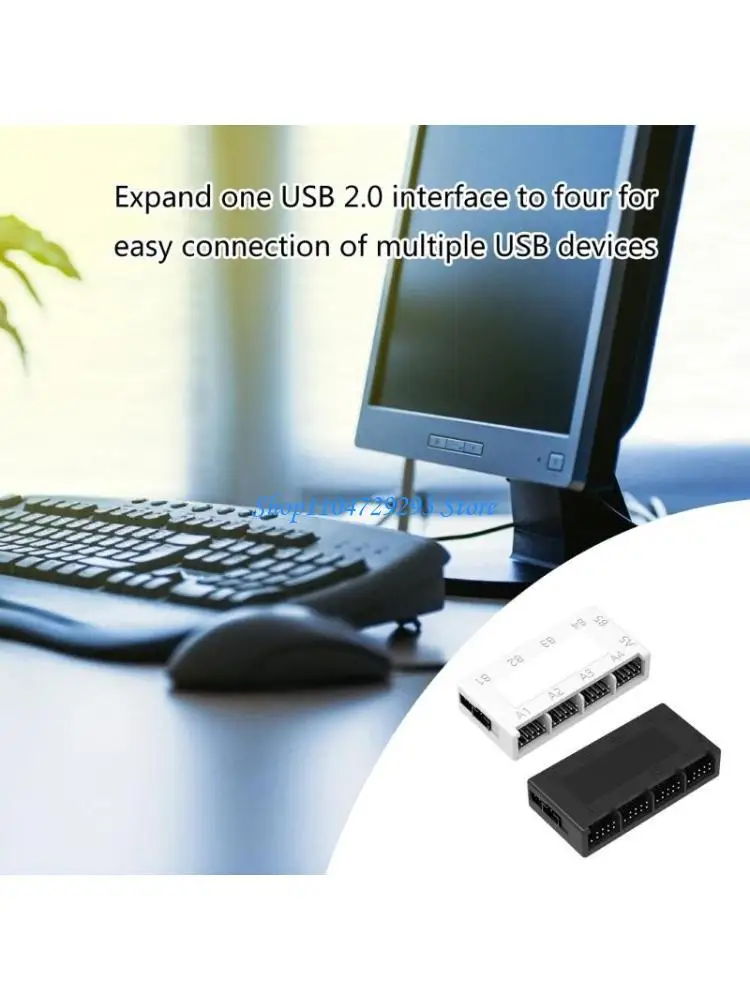 

Y2GD Portable 4Port Internal USB Hub Splitter for USB Cooling Fan USB Devices