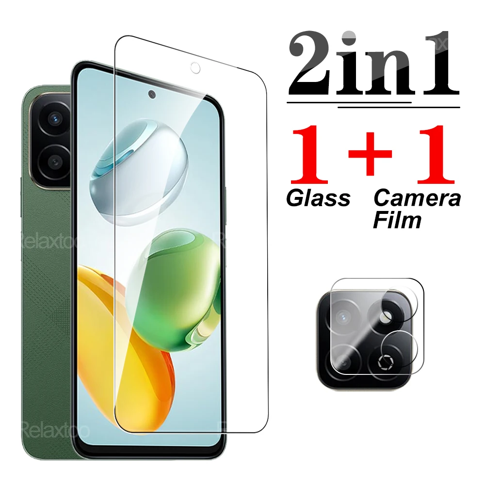 2in1 For Honor 200 90 Smart X7c/X7b/7a Screen Protector xonor X6a X6b X8a X8b 200Lite 5G Lens film Full cover Protective glass