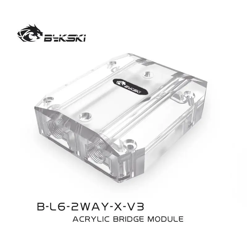 

Мосты для подключения водяных блоков видеокарт Bykski, регулируемые, для четырех видеокарт (SLI/CF), модель B-L6-2WAY-X-V3