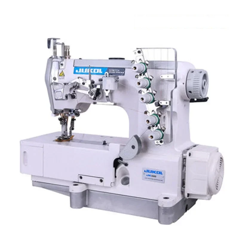 

Fully Automatic Sewing Machine High Power Speed Stretch Direct Drive Three Needles Five Lines Industry Neckline