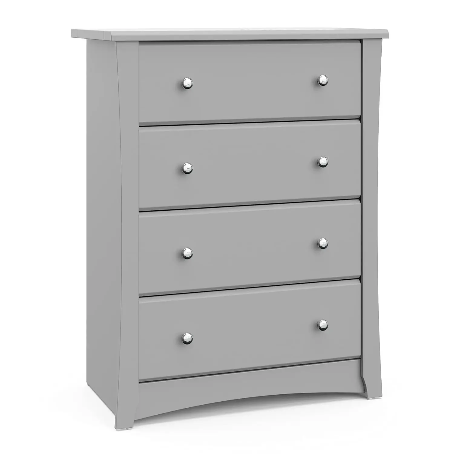 4 Drawer Chest (Pebble Gray) Gold Certified, Easy-to-Match Chest of Drawers for Nursery and Kid