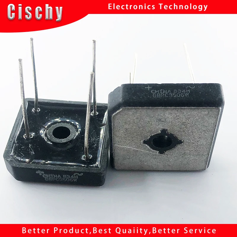 2PCS/lot 35a 600v GBPC3506W GBPC3506 rectifier bridge pile fangqiao pins In Stock