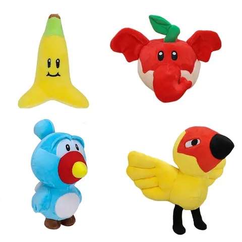 Elephant Apple Bananas Fruit Plush Toys Yoshi Condart Condart Diddy Kong Monkey Doll Filling  Soft Cute Gift for Boy Girl