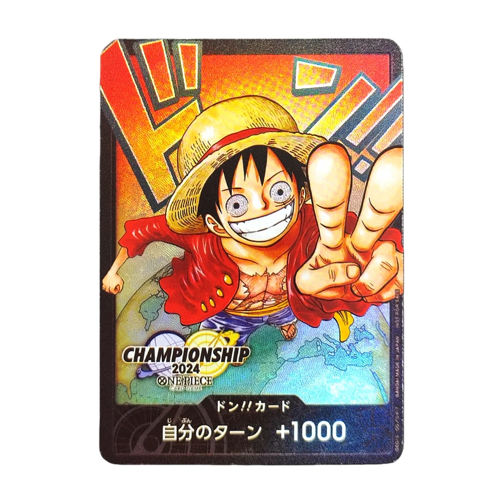 لتقوم بها بنفسك قطعة واحدة بطاقة لعبة القرد د. لوفي دون بطاقة الترويجي بطولة العالم النهائي جمع بطاقات أنيمي Tcg اليابانية #1