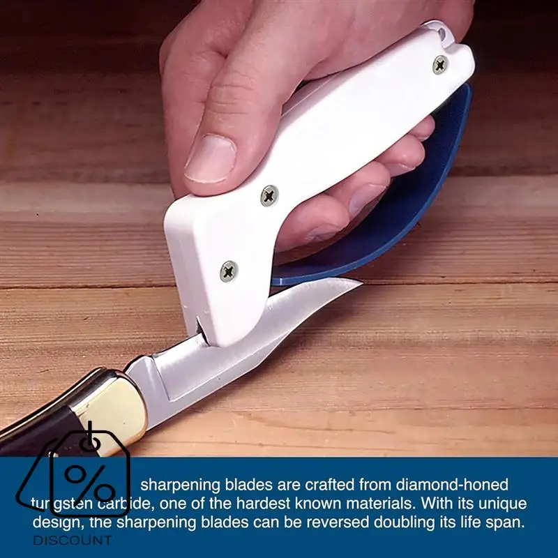 ABJO-2Pack Kitchen Knifes Sharpener Chef Grade Sharpening Tool Sharpens Knives & Scissors