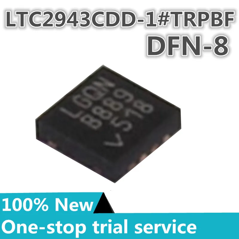 1-10pcs %New original LTC2943CDD#TRPBF silk screen LGQN package DFN8 1A multi-battery power measurement
