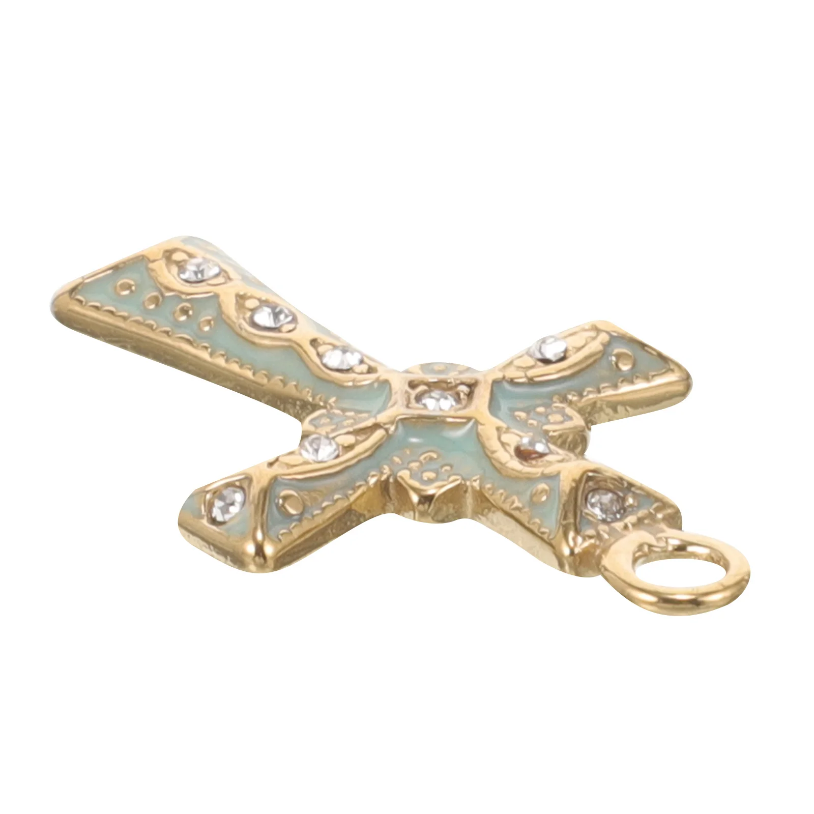 

Alloy Cross Charm Stainless Steel Small Cross Pendant for DIY Jewelry Making Bracelets Necklaces Keychains Creative Craft Charms