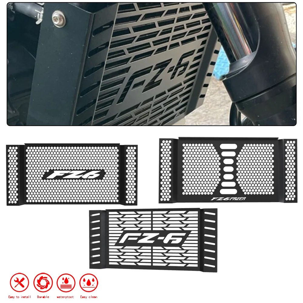 

Motorcycle For Yamaha FZ6 FAZER 600 FZ6S FZ6N FZ6 S N FAZER600 2007 2008 2009 2010Radiator Grille Guard Cover Accessories
