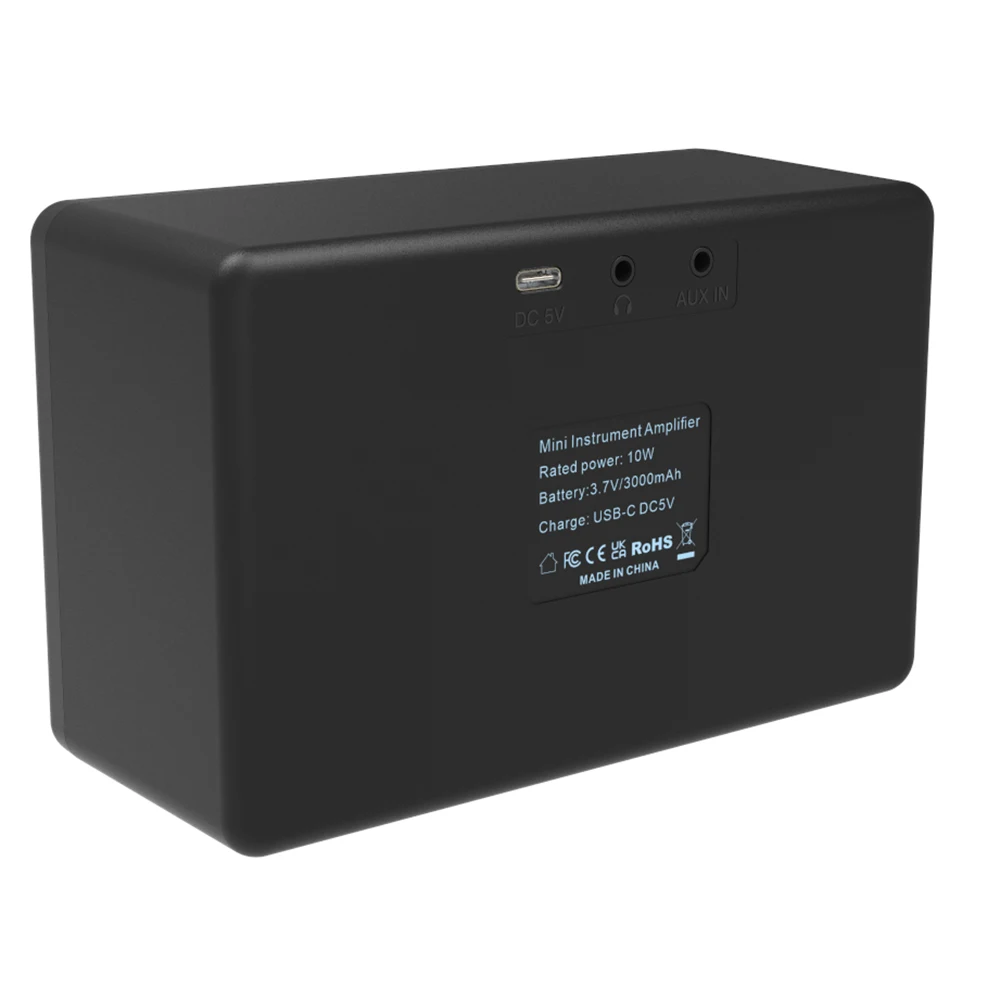 EROK Bass Mini Amp Bluetooth 5.1 Small Speaker Mini Amplifier With Clean/drive Effects Built-in Recharge 3000mAH Battery