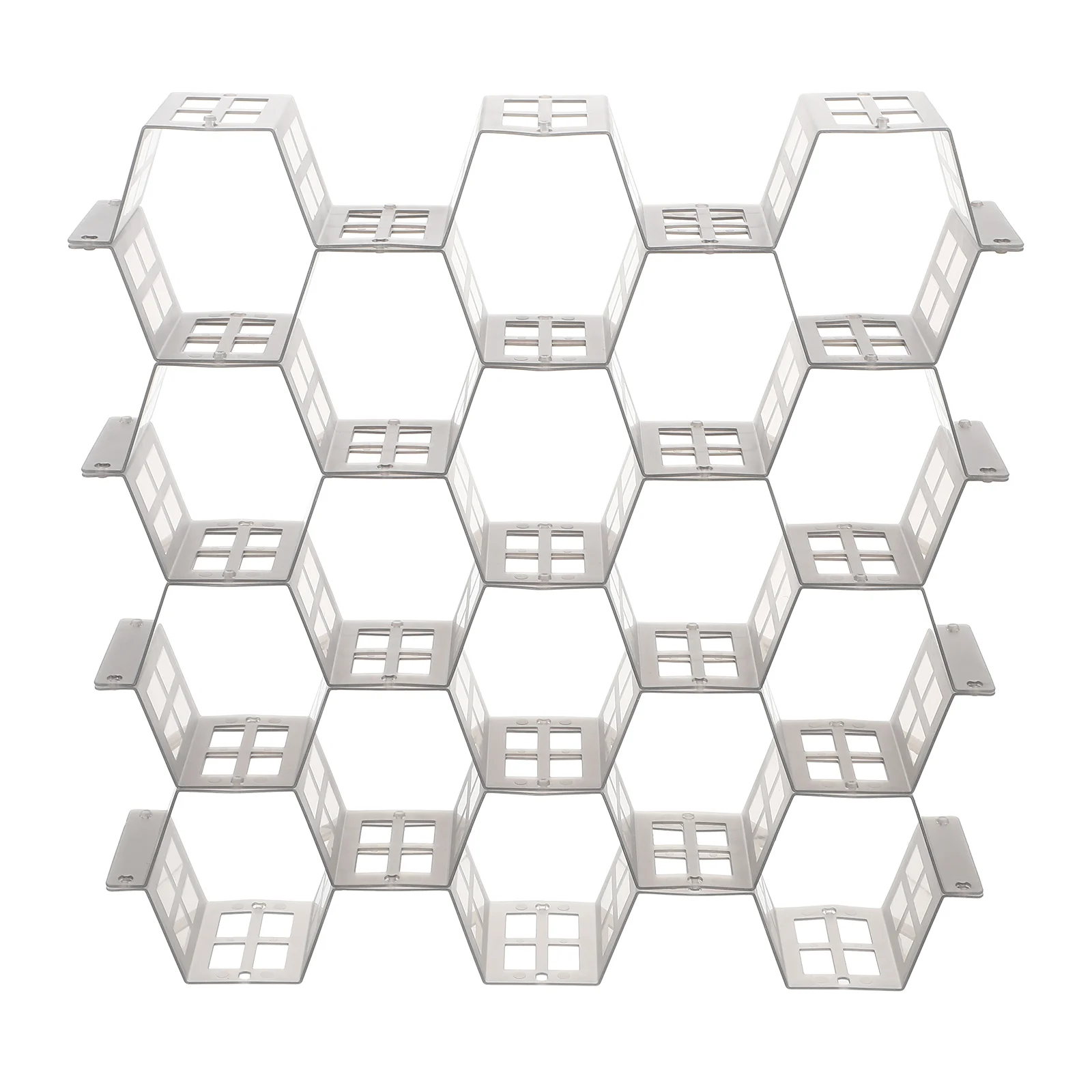 

1 Set Plastic Drawer Divider Movable Grid Closet Organizer For Underwear Socks Bras Honeycomb Storage Partition Drawer Organizer