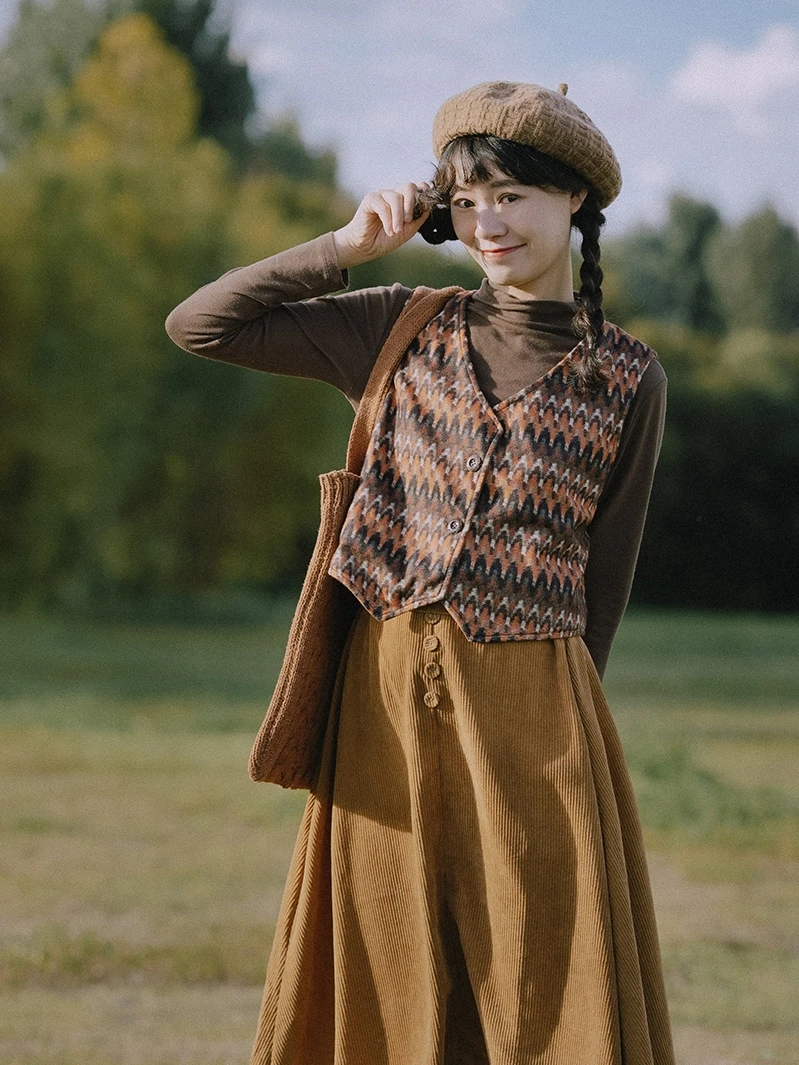 الخريف الشتاء المرأة سترة جلد الغزال ort على الوجهين يمكن ارتداؤها الرجعية طبقات أعلى تخفيف Sle V-Ne الوطنية Sle