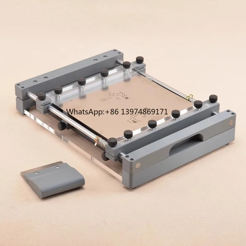 250x250MM Manual PCB Stencil Printer Desktop SMT Screen Printing Machine Precision Alignment for Solder Paste