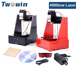 4000mw Laser Engraving Machine Mini Working Area 70*70mm DIY Print Cutter Laser Engraver High Speed CNC Router with Glasses