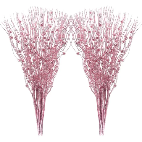 Glitter Berry Bouquet Picks, Set of 5